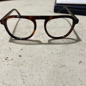 Warby Parker Blaise Glasses Woodgrain Tortoise